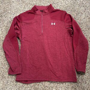 Under Armour 1/4 Zip Fleece - Color Maroon - Men's Size 2XL - Preowned 2197